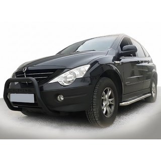 Кенгурятник WT005 Black (нерж) SsangYong Action 2005-2018 гг.