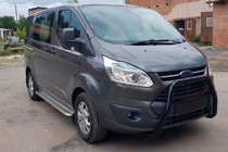 Ford Custom 2013-2022 гг. Кенгурятник WT006 Black (нерж) фото 1