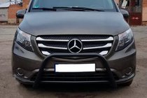 Mercedes Vito/V-class W447 2014- гг. Кенгурятник WT006 Black (нерж.) фото 3