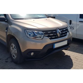 Передняя защита WT008 Black (нерж.) Dacia Duster 2018-2024 гг. фото 4