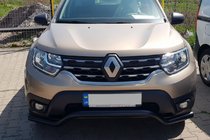 Renault Duster 2018-2024 гг. Передняя защита WT008 Black (нерж.) фото 3