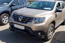 Renault Duster 2018-2024 гг. Передняя защита WT008 Black (нерж.) фото 1