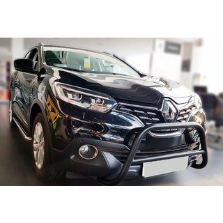 Кенгурятник Black (нерж) Renault Kadjar 2015-2022 гг. фото 1