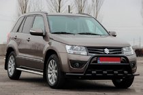 Suzuki Grand Vitara 2005-2017 гг. Кенгурятник ST-WT-15 Black (нерж.) фото 1