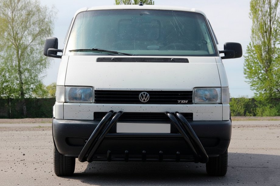 Volkswagen T4 Transporter 1990-2003 гг. Кенгурятник Kelebek WT011 Black (нерж.) Image