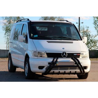Кенгурятник Kelebek WT011 Black (нерж.) Mercedes Vito W638 1996-2003 гг. фото 1