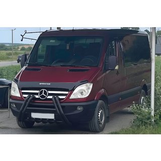 Кенгурятник F1-01M Black (2006-2013, нерж.) Mercedes Sprinter W906 2006–2018 гг.