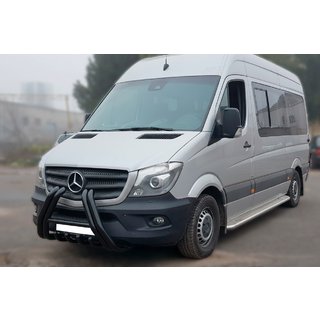 Кенгурятник F1-01 Black (2013-2018, нерж.) Mercedes Sprinter W906 2006–2018 гг. фото 3
