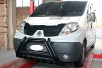 Nissan Primastar 2002-2014 гг. Кенгурятник F1-01 Black (нерж.) фото 3