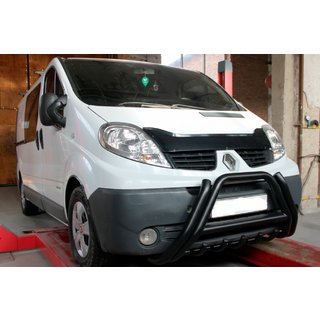 Кенгурятник F1-01 Black (нерж.) Nissan Primastar 2002-2014 гг. фото 2