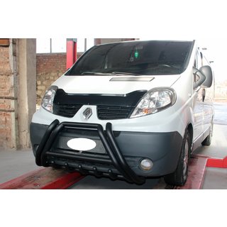 Кенгурятник F1-01 Black (нерж.) Nissan Primastar 2002-2014 гг. фото 3