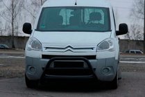 Citroen Berlingo 2008-2018 гг. Кенгурятник WT022 Black (нерж.) фото 1