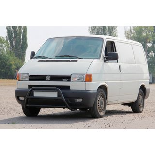 Кенгурятник WT022 Black (нерж) Volkswagen T4 Caravelle/Multivan 1990–2003 гг. фото 3