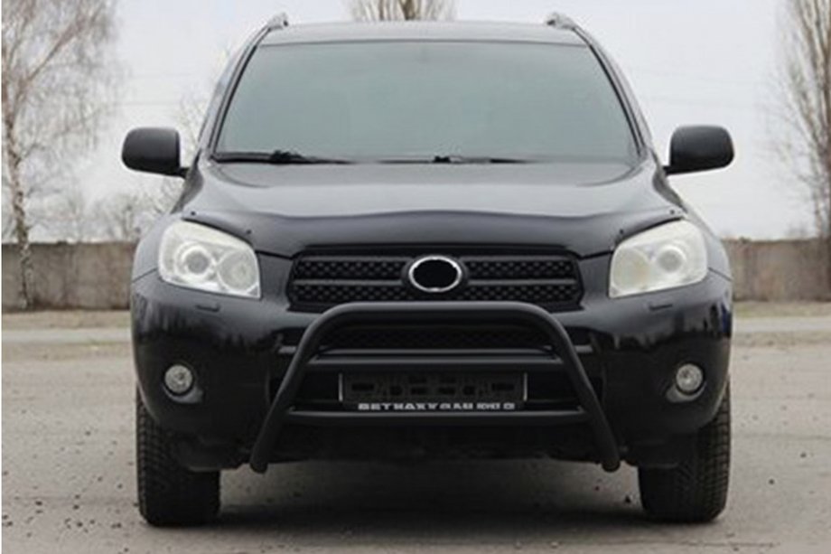 Toyota Rav 4 2006-2013 гг. Кенгурятник WT022 Black (нерж) Фото 3