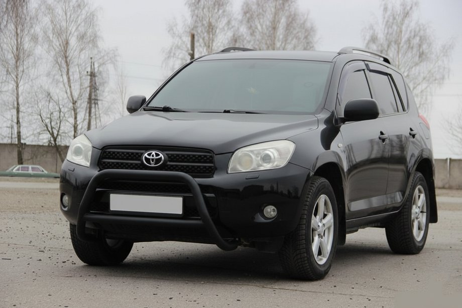 Toyota Rav 4 2006-2013 гг. Кенгурятник WT022 Black (нерж) Image