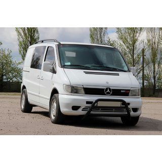 Кенгурятник WT022 Black (нерж.) Mercedes Vito W638 1996-2003 гг. фото 3