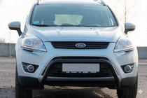 Ford Kuga 2008-2013 гг. Кенгурятник WT007 Black (нерж.) фото 1