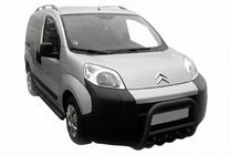 Peugeot Bipper 2008-2017 гг. Кенгурятник QT006 Black (нерж) фото 2
