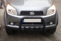Daihatsu Terios 2006-2017 гг. Передняя дуга QT006 Black (нерж.) фото 5