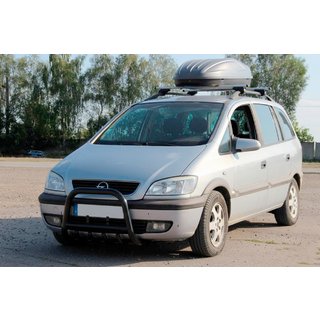 Кенгурятник QT006 Black (нерж) Opel Zafira A 1998-2005 гг. фото 2