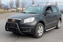 Geely Emgrand X7 2011- гг. Кенгурятник WT002 Black (нерж.) фото 3