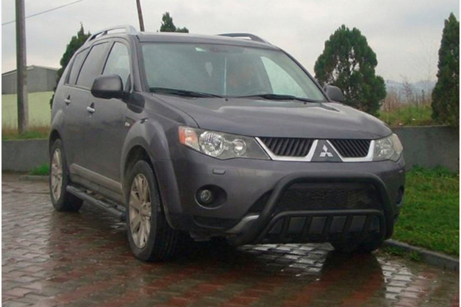 Mitsubishi Outlander 2006-2012 гг. Кенгурятник WT002 Black (нерж.) Image
