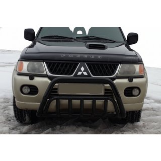 Кенгурятник WT002 Black (нерж) Mitsubishi Pajero Sport 1996-2007 гг.