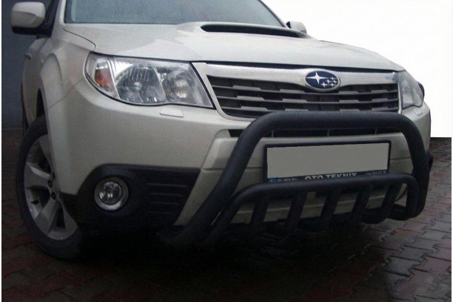 Subaru Forester 2008-2013 гг. Кенгурятник WT002 Black (нерж.) Image