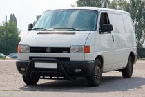 Volkswagen T4 Transporter 1990-2003 гг. Кенгурятник WT002 60мм Black (нерж) фото 1