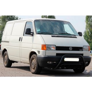 Кенгурятник WT002 60мм Black (нерж) Volkswagen T4 Transporter 1990-2003 гг. фото 2
