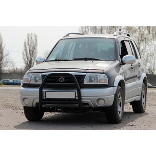 Кенгурятник QT007 Black (нерж) Suzuki Vitara 1998-2006 гг. фото 1