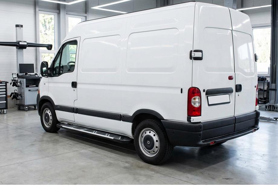 Opel Movano 2004-2010 гг. Боковые Подножки Sunrise (2 шт., Алюминий) Image