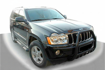 Jeep Grand Cherokee WK 2004-2010 гг. Кенгурятник QT007 Black фото 1