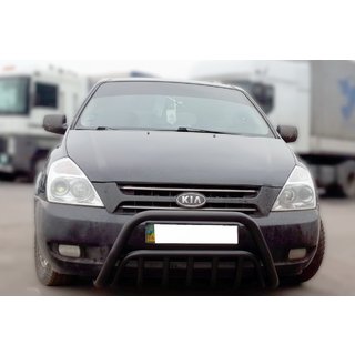 Передняя дуга WT002 Black (2006-2013, нерж.) Kia Carnival 2002-2013 гг. фото 1