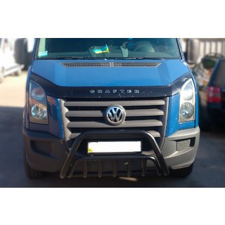 Передняя дуга WT002 Black (нерж.) Volkswagen Crafter 2006-2016 гг. фото 2