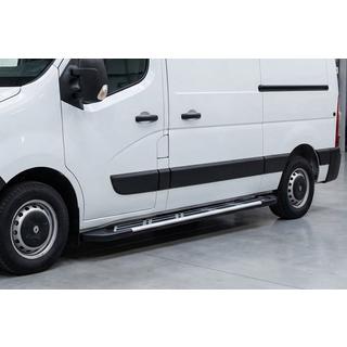 Боковые Подножки Sunrise (2 шт., Алюминий) Opel Movano 2010-2021 гг. фото 1