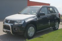 Suzuki Grand Vitara 2005-2017 гг. Боковые трубы Black (2 шт., нержавейка) фото 2