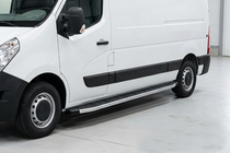 Opel Movano 2010-2021 гг. Боковые Подножки Fullmond (2 шт., Алюминий) фото 1