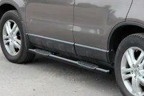 Honda CRV 2012-2016 гг. Боковые Трубы BB002 Черные (2 шт., Нержавейка) фото 9