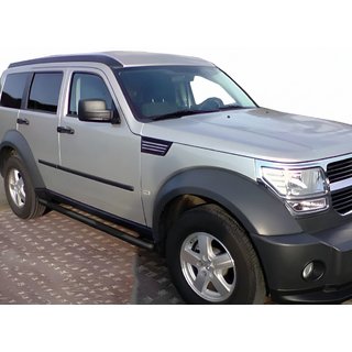 Боковые трубы Black (2 шт., нержавейка) Dodge Nitro 2006-2011 гг. фото 2