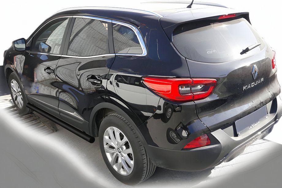 Renault Kadjar 2015-2022 гг. Боковые трубы Black (2 шт) Image