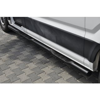 Боковые трубы B2 Black (2 шт., нержавейка) Man TGE 2017- гг. фото 1