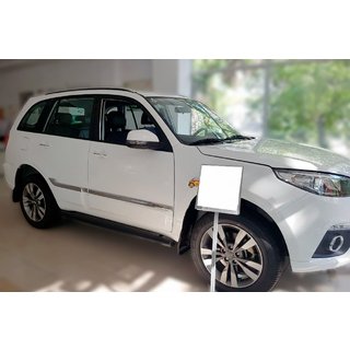 Боковые трубы Black (2 шт., нержавейка) Chery Tiggo 3 2005- гг. фото 3