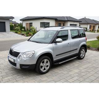 Боковые Подножки Duru (2 шт., Алюминий) Skoda Yeti 2009-2017 гг. фото 1