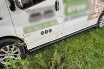 Opel Vivaro 2015-2019 гг. Боковые трубы BB002 Черные (2 шт., Нержавейка) фото 7