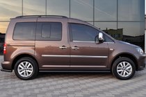 Volkswagen Caddy 2020- гг. Боковые Трубы BB001 Черные (2 шт., Нержавейка) фото 9