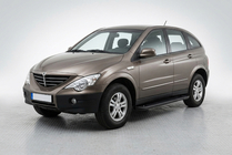 SsangYong Action 2005-2018 гг. Боковые Подножки Allmond Black (2 шт., Алюминий) фото 1