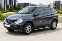 SsangYong Action 2005-2018 гг. Боковые Подножки Fullmond (2 шт., Алюминий) фото 1