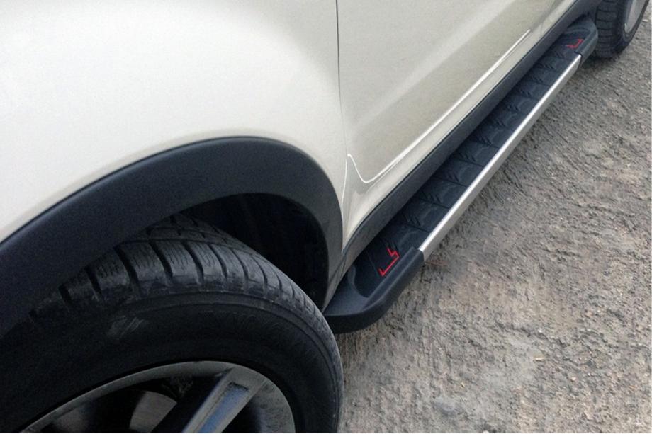 SsangYong Korando 2010-2019 гг. Боковые пороги RedLine V1 (2 шт., алюминий) Image