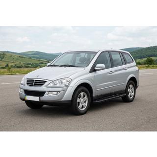 Боковые Подножки Allmond Black (2 шт., Алюминий) SsangYong Kyron 2005-2014 гг. фото 1